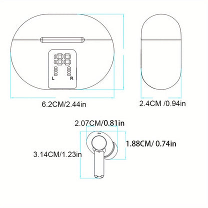 New Translator Earbuds 144 Language Real Time 2-Way Translation Earbuds, Portable Translation Headset With APP For Music And Calling