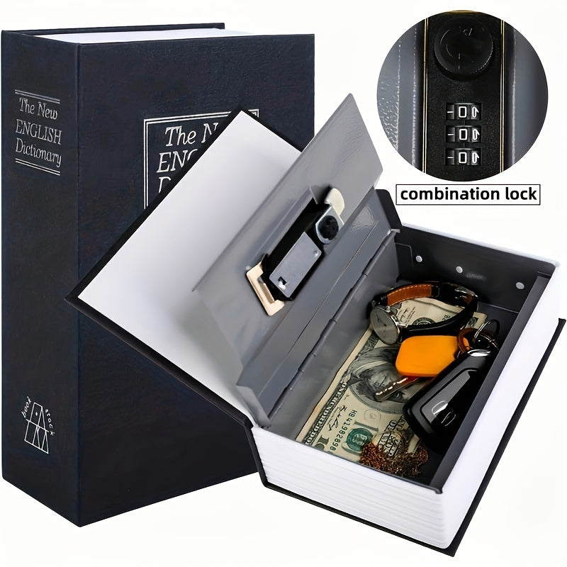 Book Piggy Bank with Password Lock, Safe, Hidden Secret Storage Box, English Dictionary Lock Box, Savings Box, Used to Store Valuables