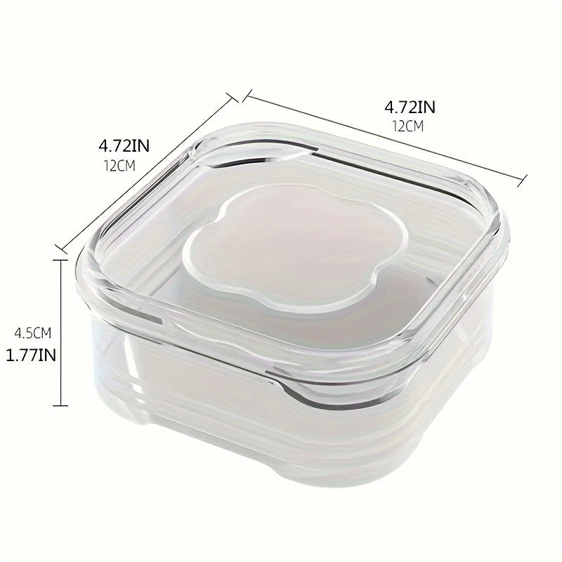 Boîtes de stockage lot de 5 pièces, récipient de stockage des aliments transparent empilable avec couvercle, boîte scellée portable et étanche, pour la viande, les fruits et légumes, organisateurs et stockage de cuisine