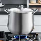 Marmite à soupe surélevée en acier inoxydable, cuisinière électromagnétique, cuisinière à gaz universelle