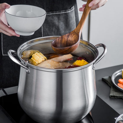 Stainless steel raised soup pot, electromagnetic cooker, universal gas cooker