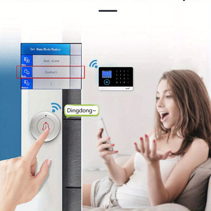 GSM Wifi Wireless Alarm System Smart Home Child Safety Home Anti-theft System Smart Life App Control Works with ALexa Motion Detector Door and Window Sensor Remote Control RFID Keypad Siren for Residential Apartment Office