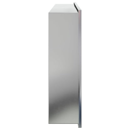 Shower niche silver brushed 62x32x9 cm stainless steel