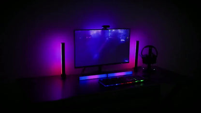 2 Pieces Smart LED Light Bars, RGB Night Light with Remote and App Control, Music Sync Backlight