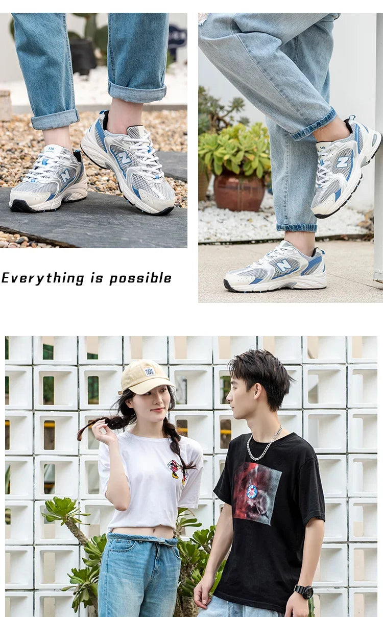 Trendy Dad Shoes for Spring/Summer: Breathable Mesh Sports Shoes for Women & Men