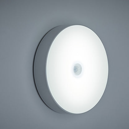 Détection humaine LED veilleuse couloir garde-robe chambre chevet capteur lumière circulaire