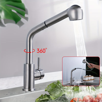 Kitchen Faucet With Extendable Shower 360° Rotating Sink Faucet Bathroom Faucet Washbasin Faucet For Bathroom