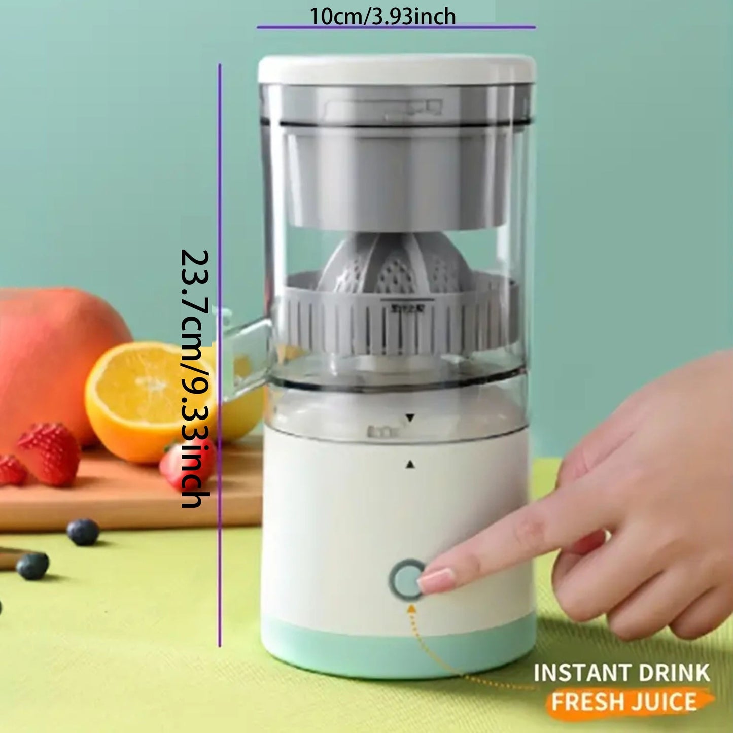 Portable Juicer with USB Charging, Mini Cordless Juice Extractor for Fresh Fruit Juice.